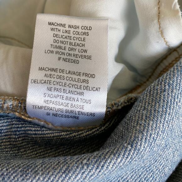 DR2 Daniel Rainn A-line Denim Maxi Skirt Women M Acid Wash Blue Raw Hem‎ NWT - Picture 10 of 11